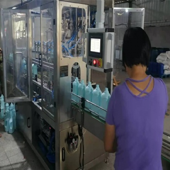 河南中意隆 洗衣液洗洁精日化灌装设备 日化跟踪式灌装机 日化生产线设备 价格合理