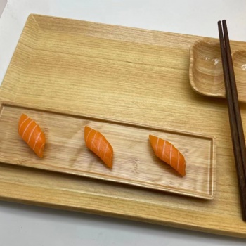 上海壹粤密胺木纹火锅餐具，日韩料理餐具，创意型烧烤餐具