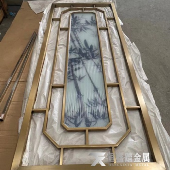 竹报平安玻璃屏风工艺屏风古典屏风茶馆屏风让人流连忘返