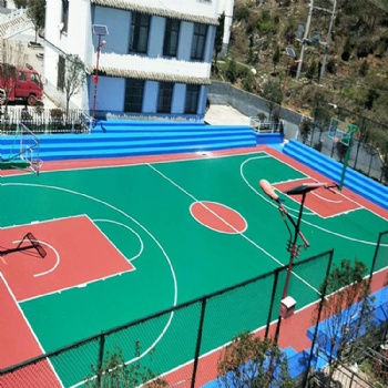 河南学校硅PU球场材料厂家【德朝体育】