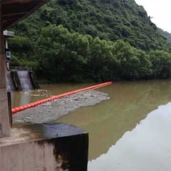 水电站组合式水面挡渣拦截漂浮垃圾的塑料拦污浮筒
