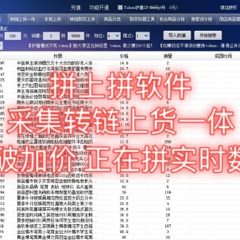 无货源店群软件，拼多多大象选品，拼上拼软件，设置优惠券，突破加价