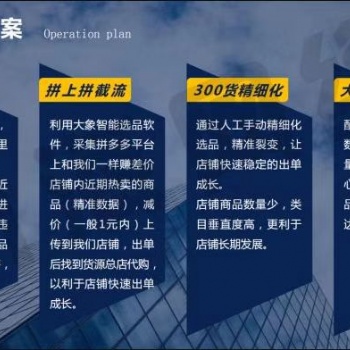 长春拼多多无货源店群精细化运营教学，小象采集软件代理免费贴牌