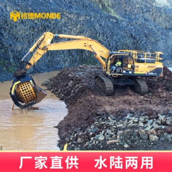 挖掘机滚筒筛沙石分离石块物料筛分斗