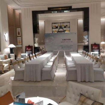 开业年会布场搭建 桁架舞台搭建 桌椅音响租赁