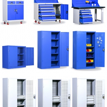 石家庄左六抽屉右开门工具柜?双轨金属工具柜