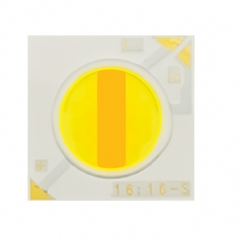 1616外形10.5发光面双路双色COB光源12W36V可控硅调光影棚补光LED