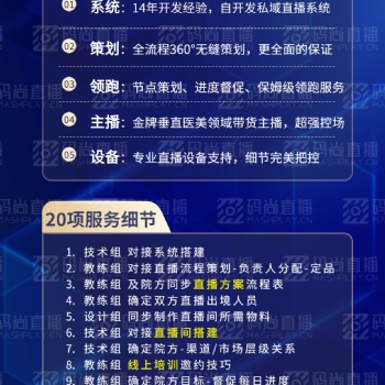 码尚直播专为全行业提供私域直播解决方案