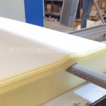 东莞铂锐海绵平切机切割高密度电子阻燃棉厚薄均匀精度较高