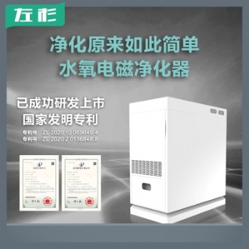 左杉新型水氧电磁空气净化器家用除甲醛雾霾pm2.5二手烟