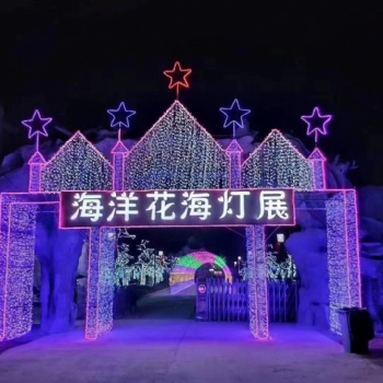 春节美陈灯光节产品制作出售 灯光造型定制