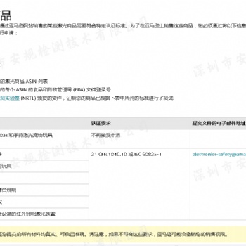 激光检测、激光IEC60825