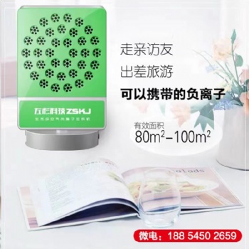 左杉 负离子发生器小粒径负氧离子空气净化器家用消毒机