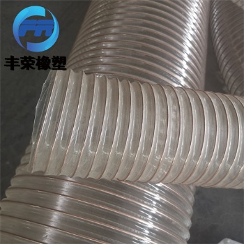 pu聚氨酯透明无味管木工木屑耐磨吸尘管印刷机用螺旋风管