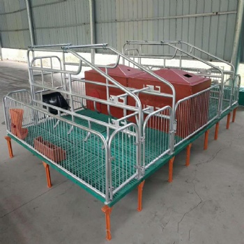 猪用整体热侵锌悬空复合产床分娩床
